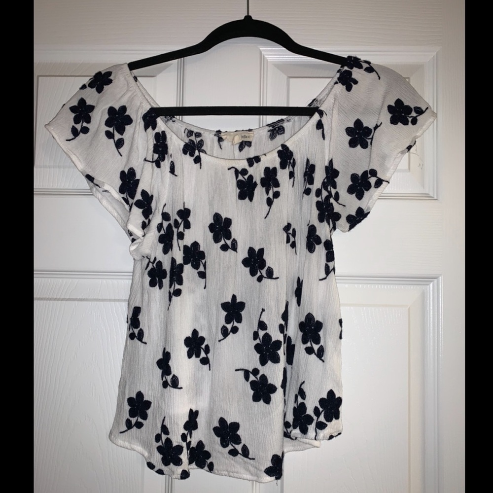 Floral off the shoulder top
